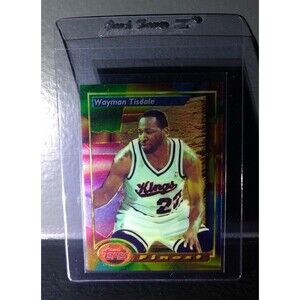 1993-94 Topps Finest Wayman Tisdale #155 Basketball Card